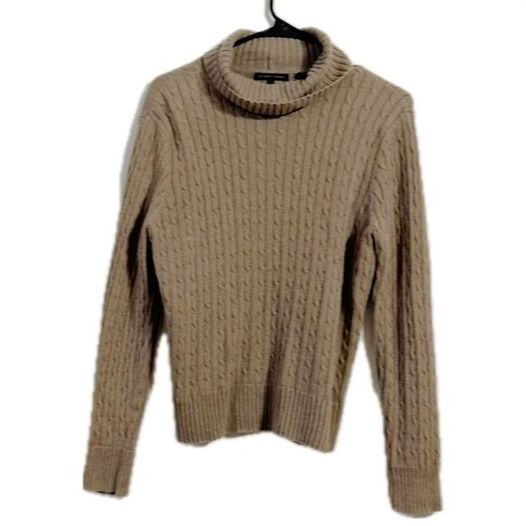 Jeanne Pierre Tan Cable Knit Sweater - Picture 1 of 5